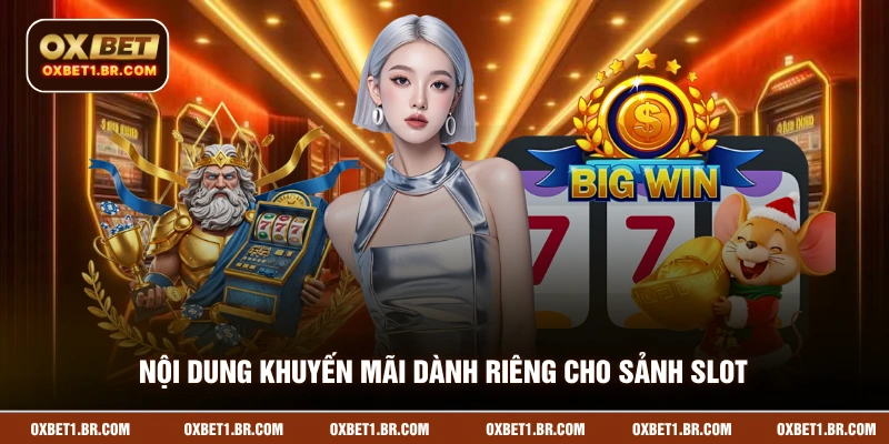 Nội dung khuyến mãi dành riêng cho sảnh slot
